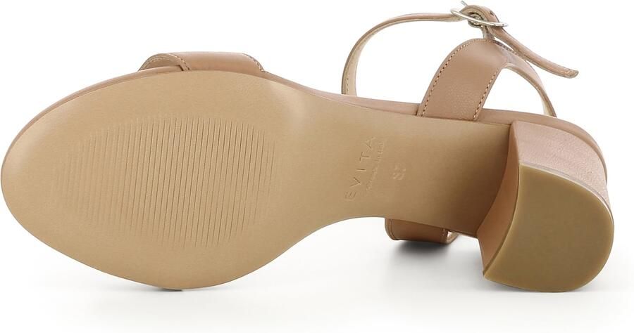 EVITA Sandalen met riem 'AMBRA' lichtbruin - Foto 6