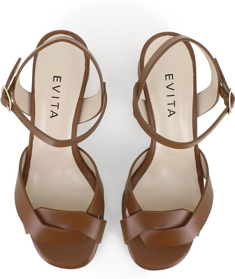 EVITA Sandalen met riem 'DORI' cognac - Foto 2