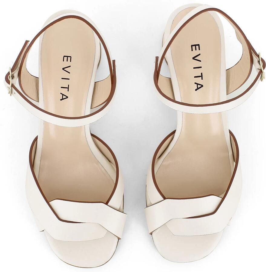 EVITA Sandalen met riem 'DORI' lichtbeige - Foto 2