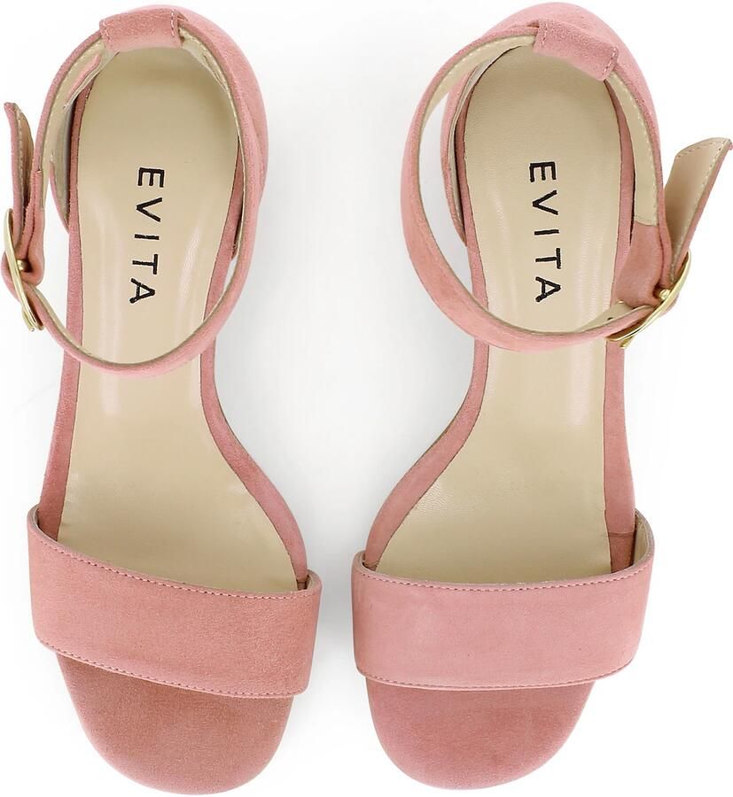 EVITA Sandalen met riem 'DORI' rosa - Foto 2