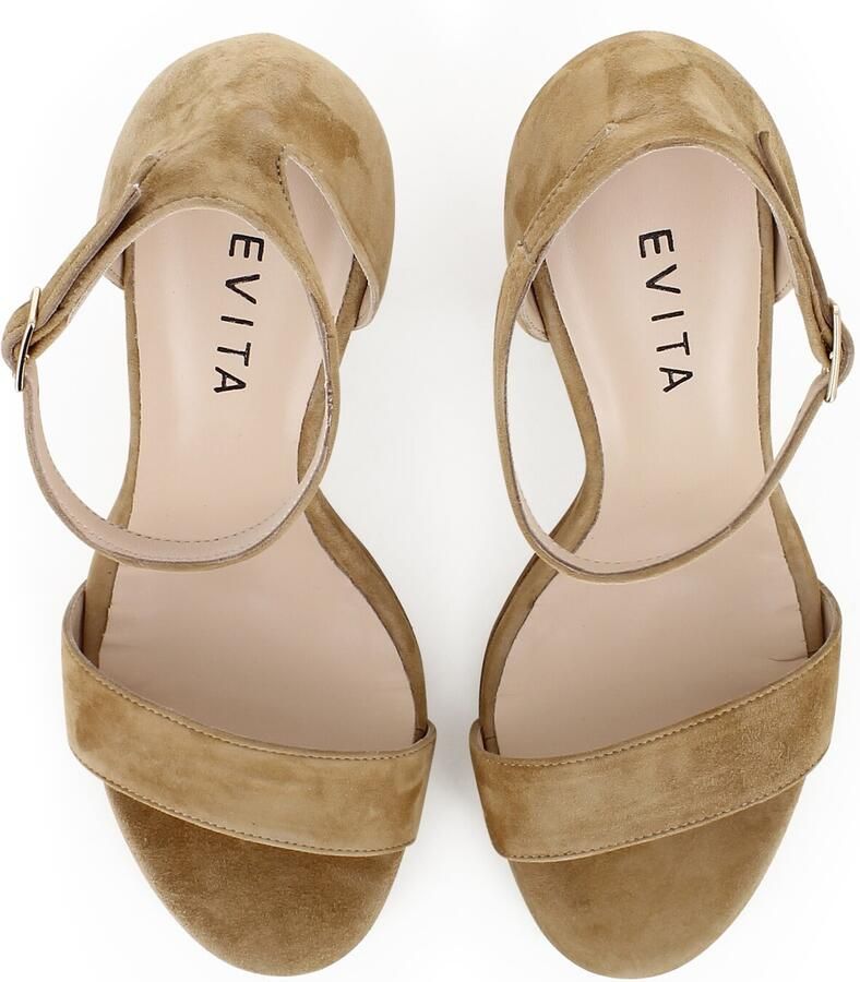 EVITA Sandalen met riem 'EVA' lichtbruin - Foto 5