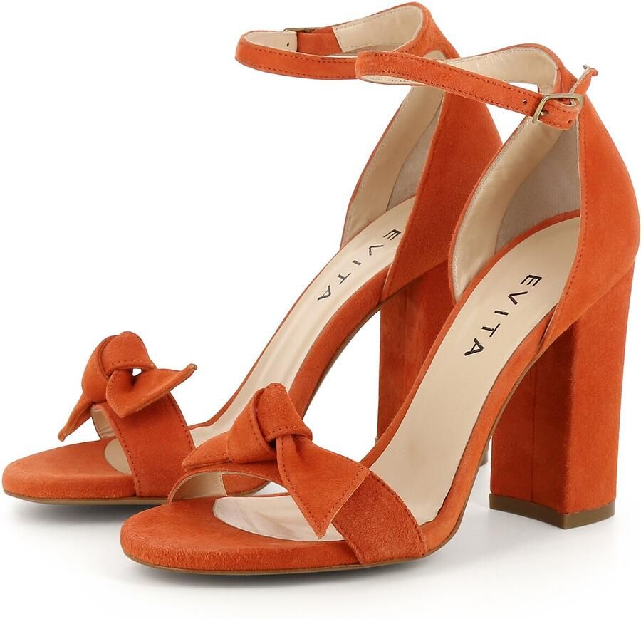 EVITA Sandalen met riem 'EVA' oranje - Foto 3