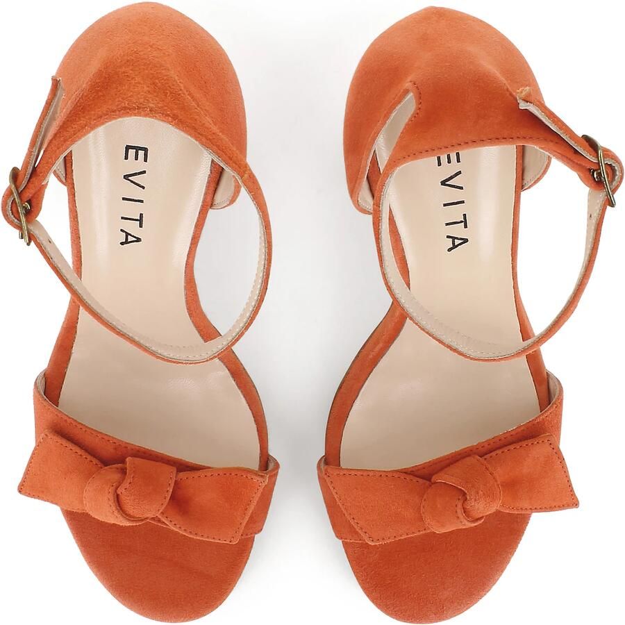 EVITA Sandalen met riem 'EVA' oranje - Foto 2