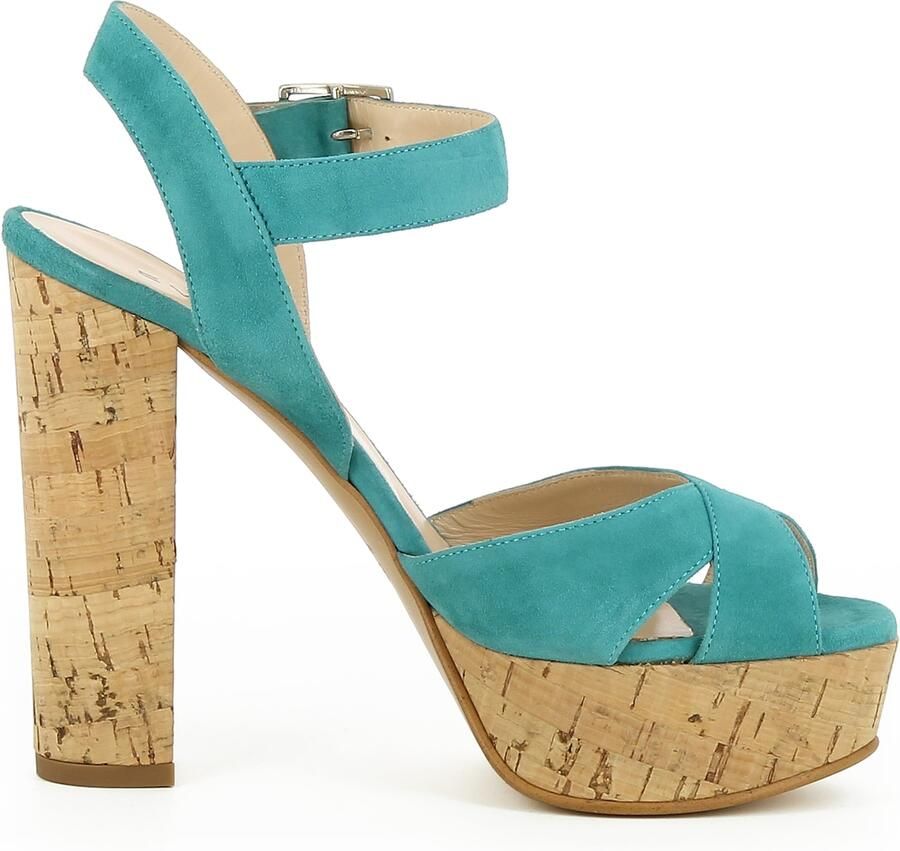 EVITA Sandalen met riem 'Lana' turquoise - Foto 2