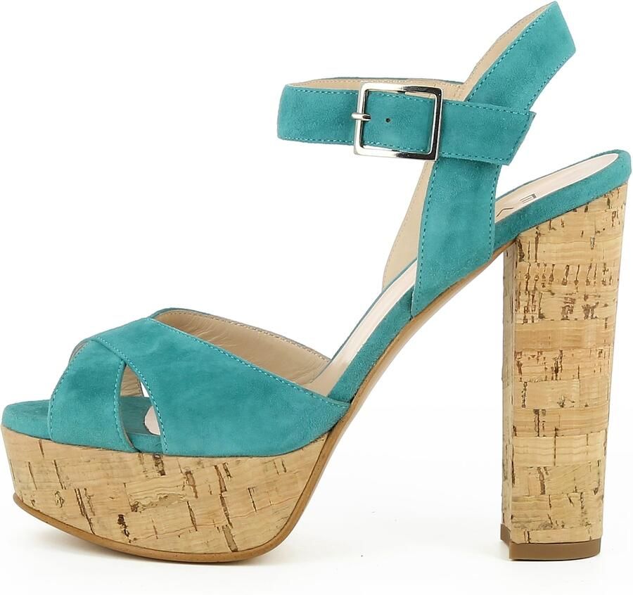 EVITA Sandalen met riem 'Lana' turquoise - Foto 3