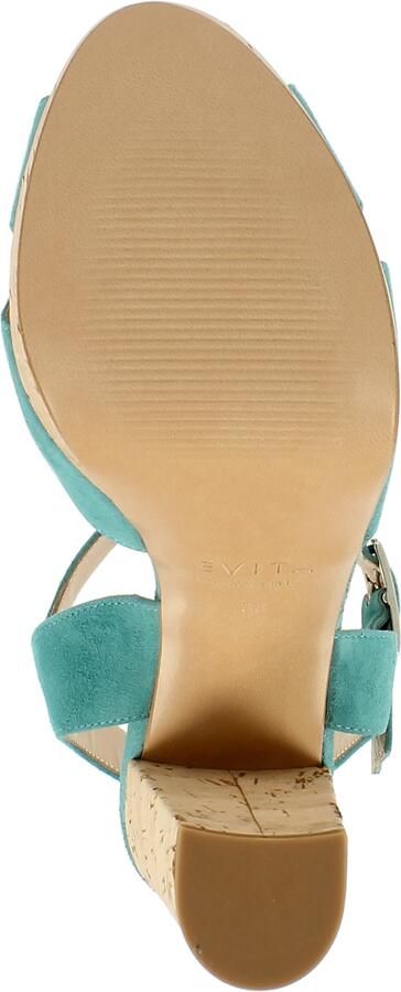 EVITA Sandalen met riem 'Lana' turquoise - Foto 6