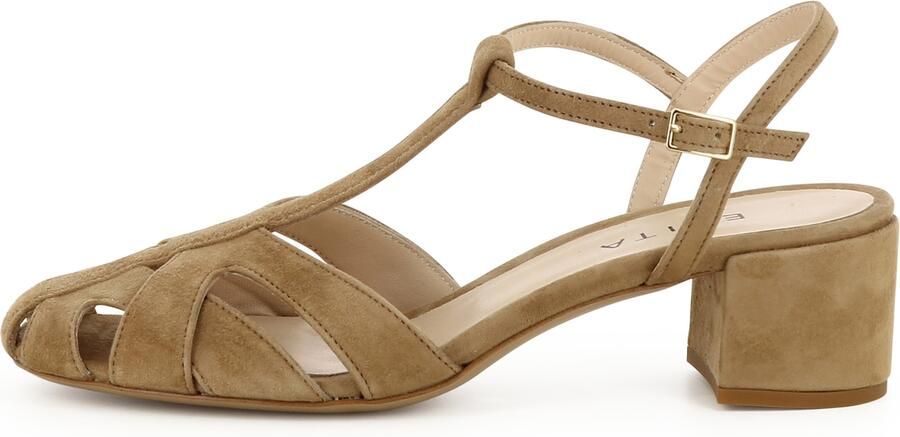 EVITA Sandalen met riem 'OLGA' bruin