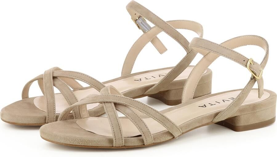 EVITA Sandalen met riem 'SALVINA' beige - Foto 3