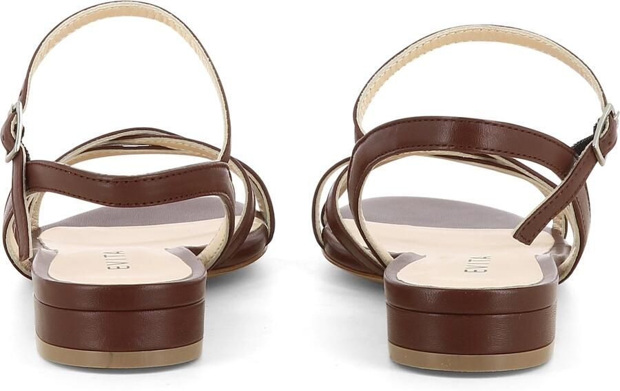 EVITA Sandalen met riem 'SALVINA' bruin - Foto 2