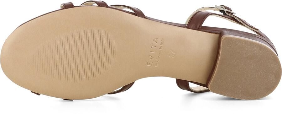 EVITA Sandalen met riem 'SALVINA' bruin - Foto 5