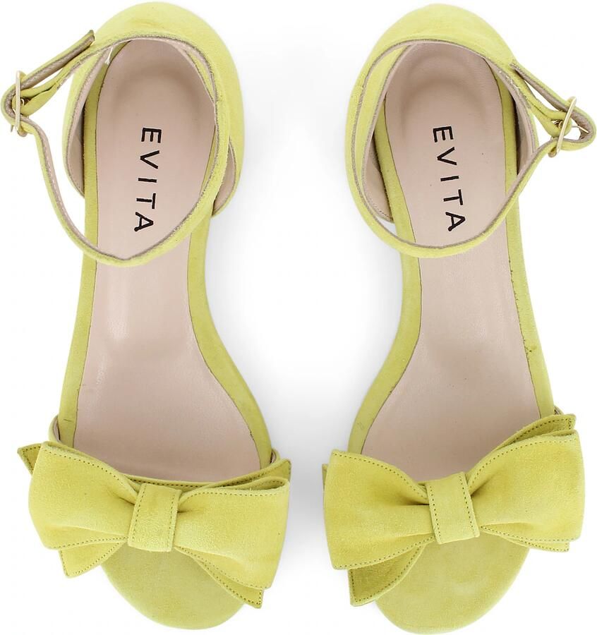 EVITA Sandalen met riem 'SALVINA' geel - Foto 2