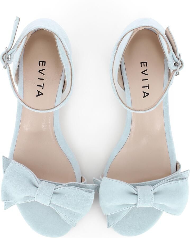 EVITA Sandalen met riem 'SALVINA' grijs - Foto 2
