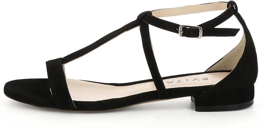 EVITA Sandalen met riem 'SALVINA' zwart