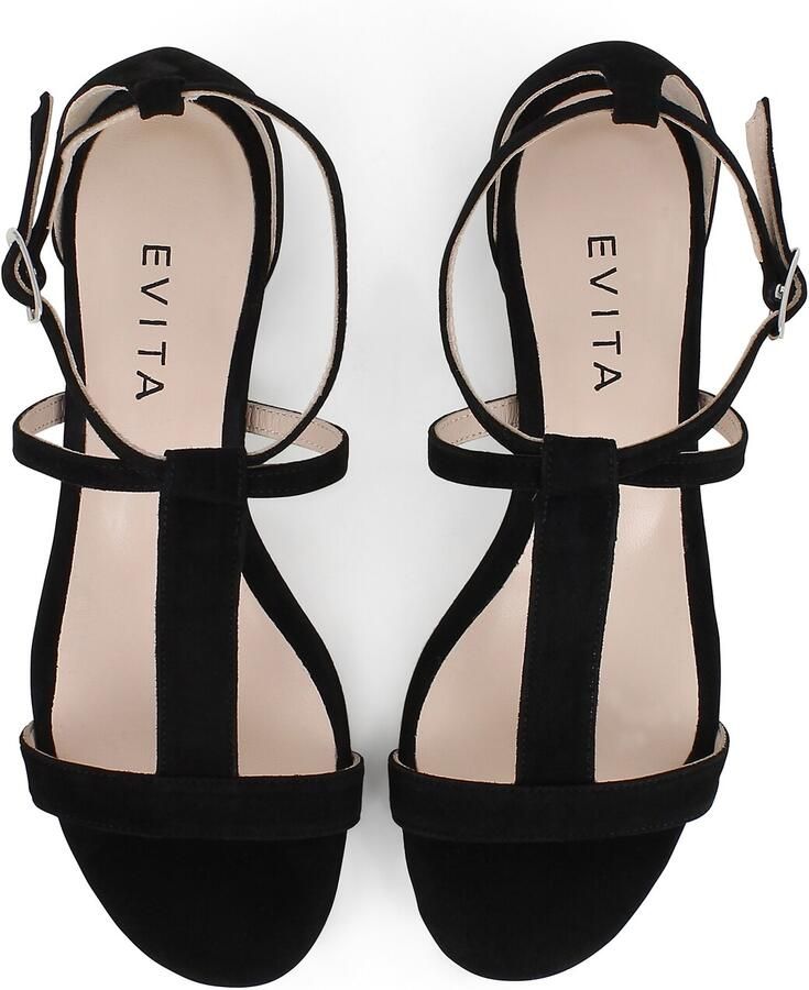 EVITA Sandalen met riem 'SALVINA' zwart - Foto 2