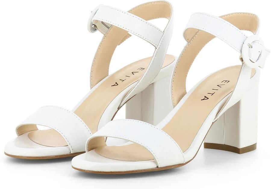 EVITA Sandalen met riem 'SAMANTA' wit - Foto 4