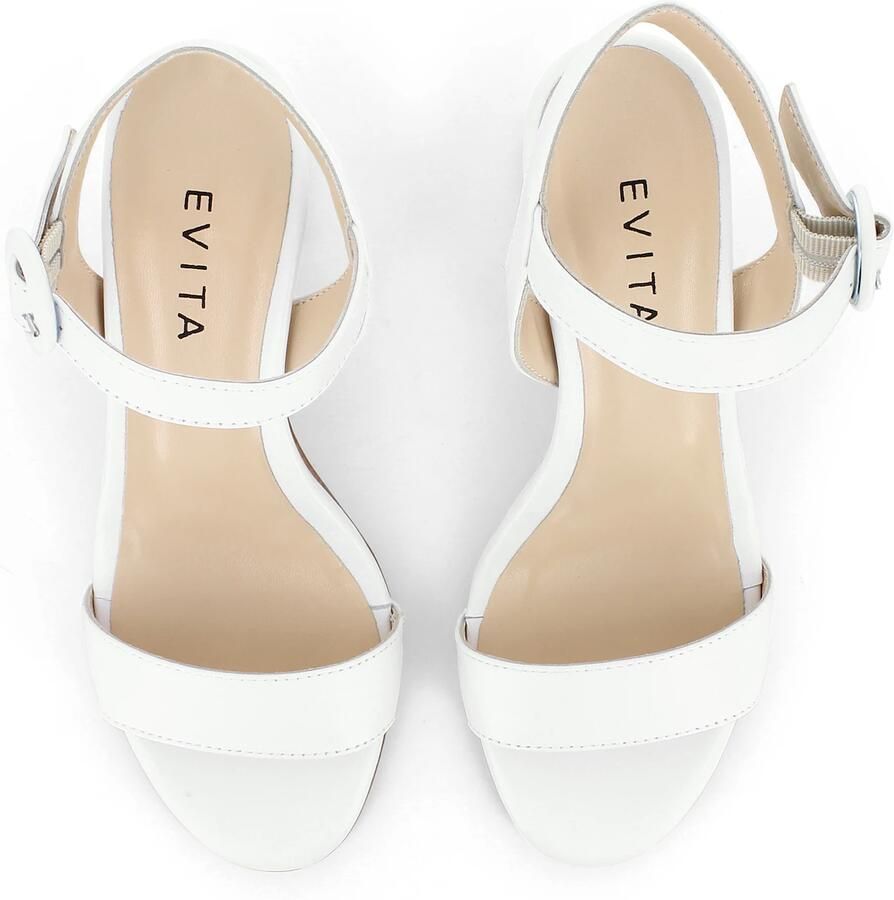 EVITA Sandalen met riem 'SAMANTA' wit - Foto 2
