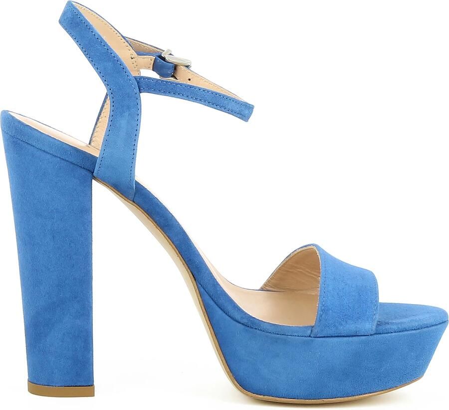 EVITA Sandalen met riem 'Stefania' royal blue koningsblauw - Foto 2