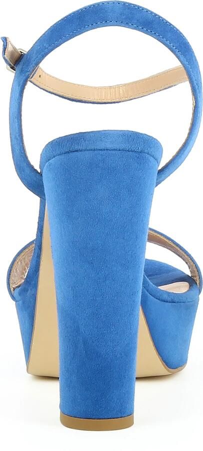 EVITA Sandalen met riem 'Stefania' royal blue koningsblauw - Foto 5