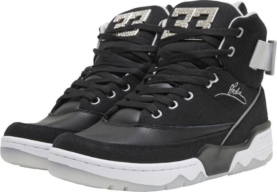 Ewing Sneakers hoog '33 Hi x Andre The Giant' lichtgrijs zwart - Foto 3