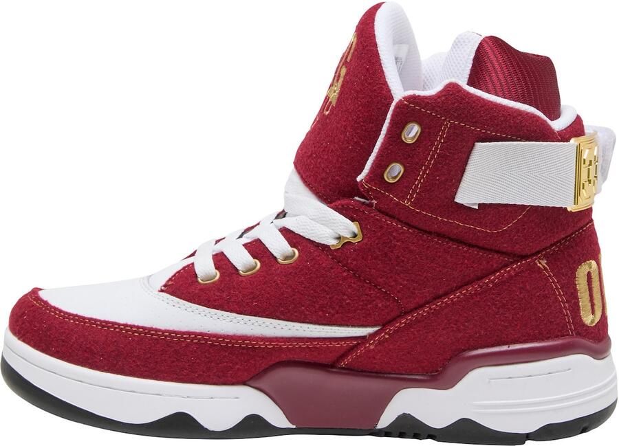 Ewing Sneakers hoog '33 HI x ODB' goud bourgogne wit