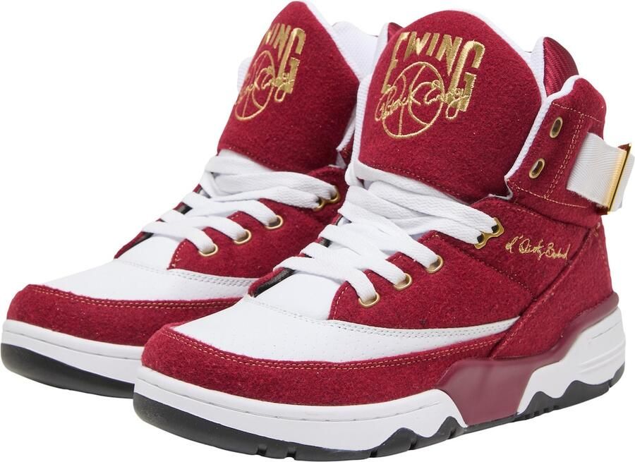 Ewing Sneakers hoog '33 HI x ODB' goud bourgogne wit - Foto 4
