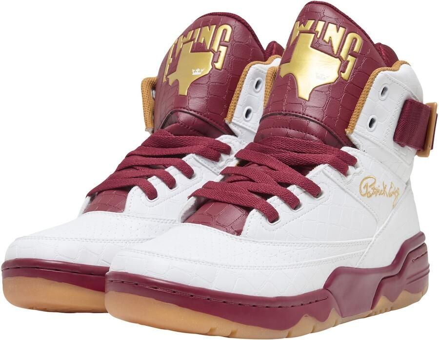 Ewing Sneakers hoog '33 Hi x Pimp C' goud bourgogne wit - Foto 3