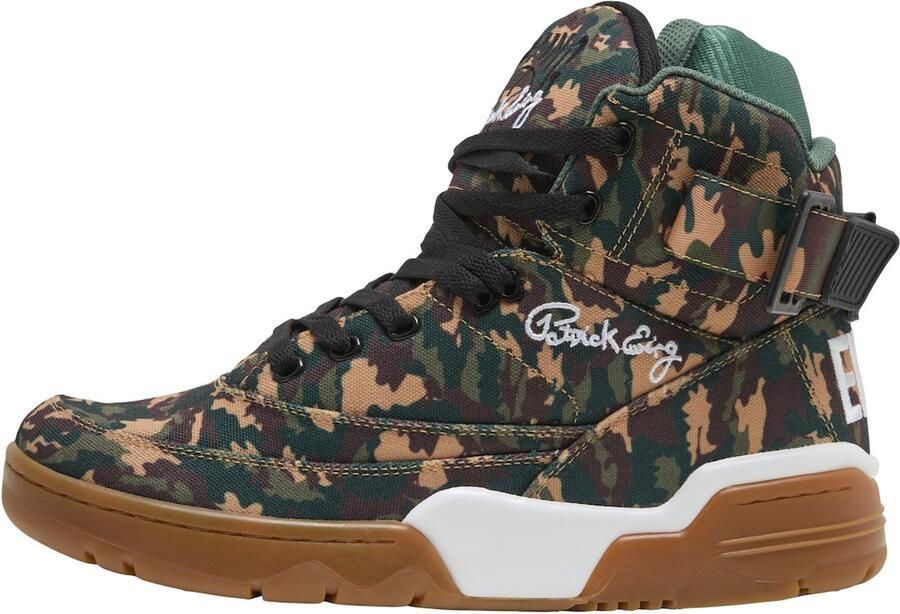 Ewing Sneakers hoog '33HI' beige bruin mokka groen