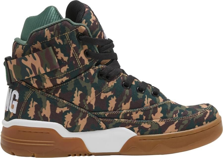 Ewing Sneakers hoog '33HI' beige bruin mokka groen - Foto 3