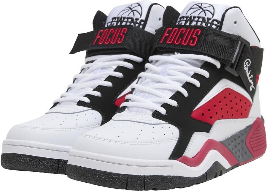 Ewing Sneakers hoog 'Focus' kersrood zwart wit - Foto 3