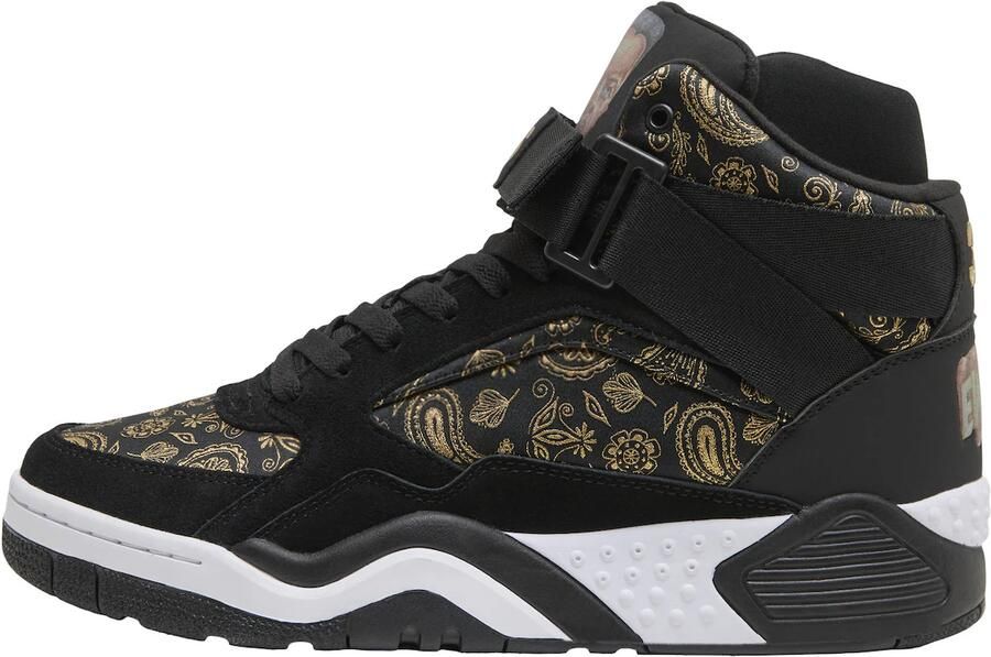 Ewing Sneakers hoog 'Focus X Laurens ' mosterd goud zwart