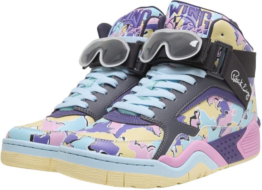 Ewing Sneakers hoog 'Focus X Macho Man Randy Savage' lichtblauw citroen lila rosa - Foto 3