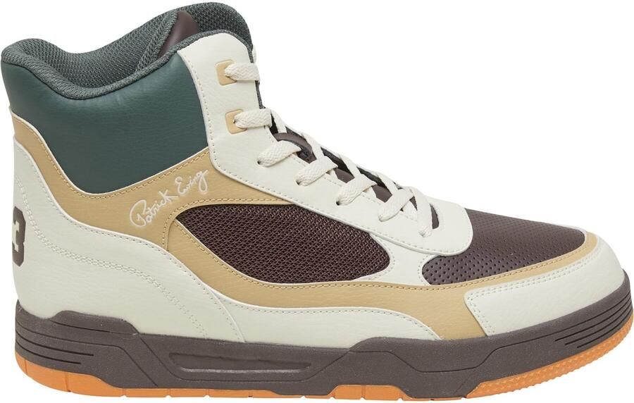 Ewing Sneakers hoog 'Rebound' sand donkerbruin donkergroen wit