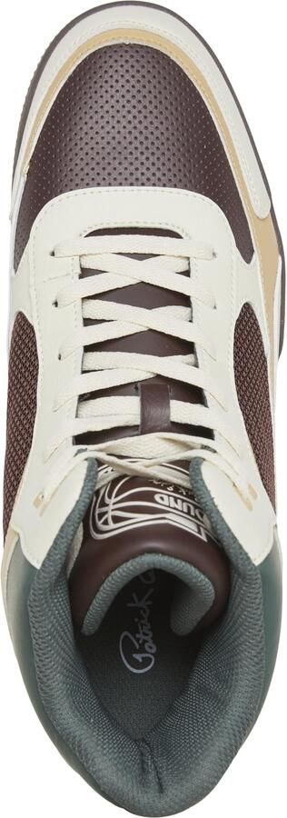 Ewing Sneakers hoog 'Rebound' sand donkerbruin donkergroen wit - Foto 6