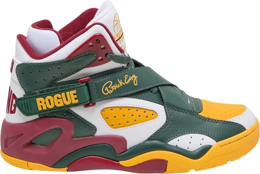 Ewing Sneakers hoog 'Rogue' geel groen kersrood wit - Foto 4