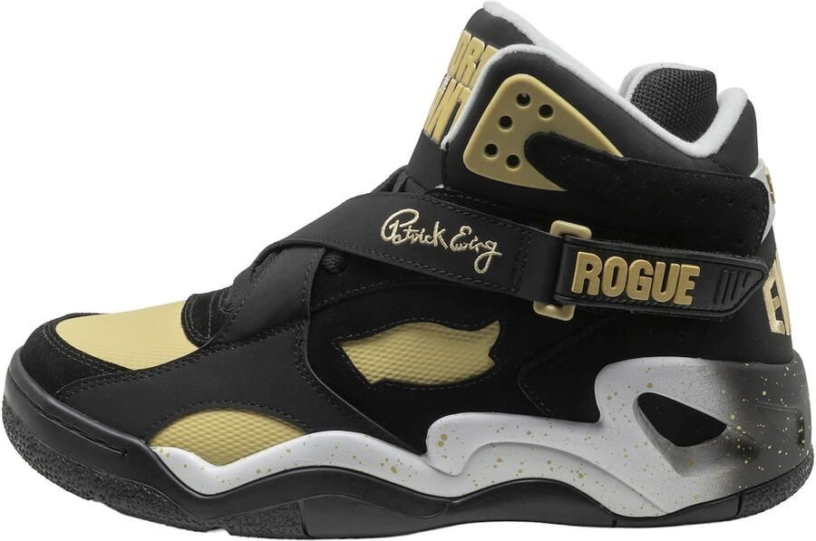 Ewing Sneakers hoog 'Rogue x Andre The Giant' lichtgeel zwart wit