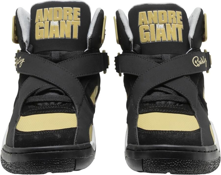 Ewing Sneakers hoog 'Rogue x Andre The Giant' lichtgeel zwart wit - Foto 2