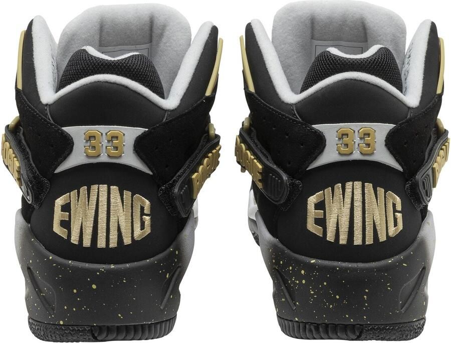 Ewing Sneakers hoog 'Rogue x Andre The Giant' lichtgeel zwart wit - Foto 3