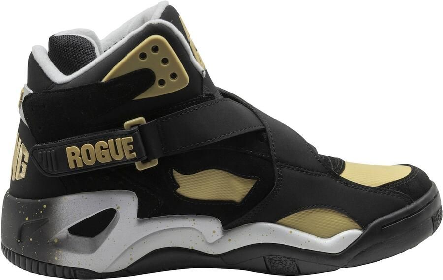 Ewing Sneakers hoog 'Rogue x Andre The Giant' lichtgeel zwart wit - Foto 5