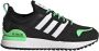 Adidas Originals ZX 700 sneakers zwart wit groen Mesh Meerkleurig 40 - Thumbnail 7
