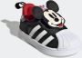 Adidas Originals Disney Superstar 360 Schoenen Core Black Cloud White Vivid Red - Thumbnail 12