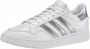 Adidas Team Court W Lage sneakers Leren Sneaker Dames Wit - Thumbnail 8