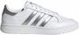 Adidas Team Court W Lage sneakers Leren Sneaker Dames Wit - Thumbnail 9