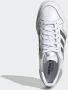 Adidas Team Court W Lage sneakers Leren Sneaker Dames Wit - Thumbnail 10