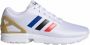 Adidas Originals ZX FLUX Heren Sneakers Sport Casual schoenen Wit FV7918 - Thumbnail 8