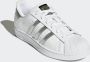 Adidas Originals Witte Leren Sneakers met Zilveren Accenten White Dames - Thumbnail 4