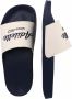 Adidas Adilette Shower with Lettering Sandalen blauw beige - Thumbnail 12