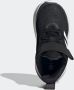 Adidas FortaRun Elastic Lace Top Strap Hardloopschoenen Core Black Cloud White Grey Six - Thumbnail 4