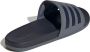 Adidas Adilette Comfort Sandalen 1 3 blauw grijs - Thumbnail 4