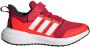 Adidas Sportswear FortaRun 2.0 Cloudfoam Schoenen met Elastische Veters en Klittenband Kinderen Rood - Thumbnail 3