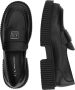Armani Exchange Zwarte leren mocassin lente zomer collectie Black Dames - Thumbnail 7